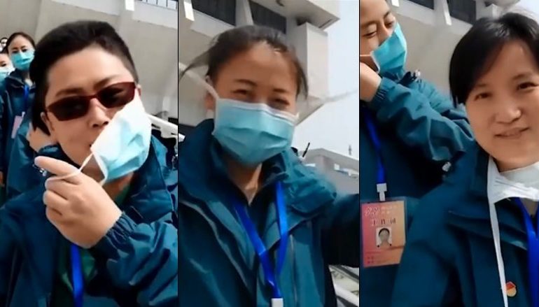 KORONAVIRUSI/ Mjekët në Kinë heqin maskat mbrojtëse pas mbylljes së spitalit të fundit të improvizuar në Wuhan