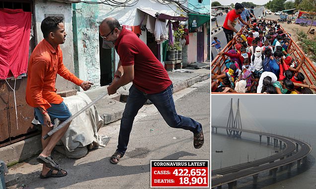 KORONAVIRUSI/ India merr “shembullin e Ramës”, mbyll në shtëpi 1.3 miliardë njerëz (duke i rrahur dhe me kamzhik e shkopinj)