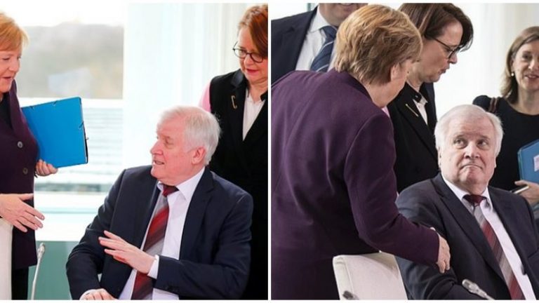 FRIKË NGA KORONAVIRUS/ Ministri nuk i jep dorën Angela Merkel, shikoni si reagon kancelarja (VIDEO)