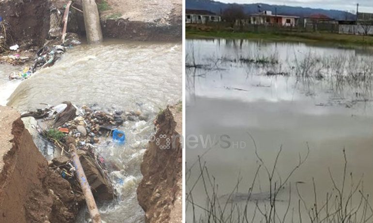 SHIU I RRËMBYESHËM SHEMB URËN NË ÇËRRAVË/ Në Krujë përmbytjet rrezikojnë 10 familje (VIDEO)