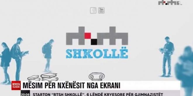 KORONAVIRUSI/ Në RTSH Shkollë, nis transmetimi i leksioneve për nxënësit nga klasa e 6 deri në të 12-n (VIDEO)