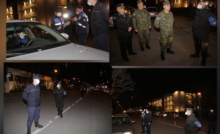 KORONAVIRUSI/ Kontrolle në terren nga policia dhe ushtria në Elbasan