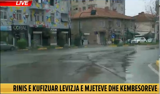 KORONAVIRUSI/ Tirana “çlirohet” pas shtetrrethimit 40 orësh, por qytetarët i mban brenda moti i keq