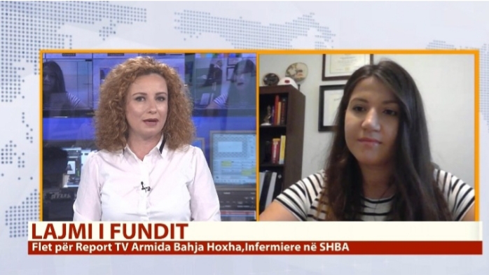 NË VIJËN E PARË NË LUFTËN ME COVID-19 NË SHBA/ Infermierja shqiptare shtatzënë: Detyrim moral. Ua dedikoj të gjithë bluzave të bardha (VIDEO)