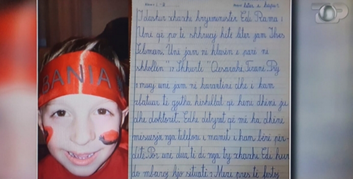“I DASHUR XHAXHI KRYEMINISTËR”/ Letra e vogëlushit 6-vjeçar drejtuar Ramës: Dua të shkoj në shkollë të festoj…
