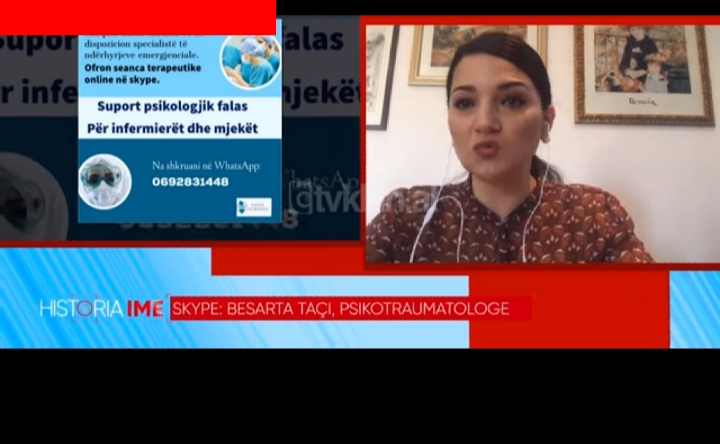 KORONAVIRUSI/ Psikotraumatologia Besarta Taçi: Suport psikologjik për bluzat e bardha (VIDEO)