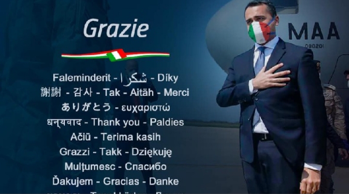 COVID-19/ Ministri i Jashtëm italian Di Maio: Falemnderit për ndihmën që na keni dhënë, nuk do ta harrojmë kurrë
