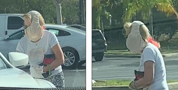 NUK KISHTE MASKË/ Gruaja vendos mbathje në fytyrë dhe shkon të blejë ushqime në supermarket (VIDEO)