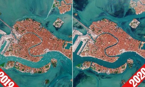 “ZONË FANTAZMË”! NASA publikon imazhet satelitore, shikoni ndryshimin drastik të Venedikut nga COVID-19 (FOTO)