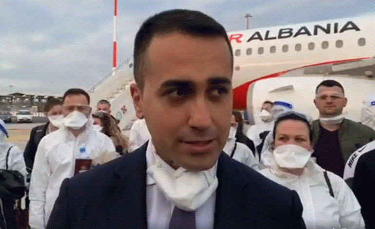 60 INFERMIERË DREJT ITALISË/ Di Maio: Një dhuratë tjetër, që vjen nga miqtë tanë shqiptarë