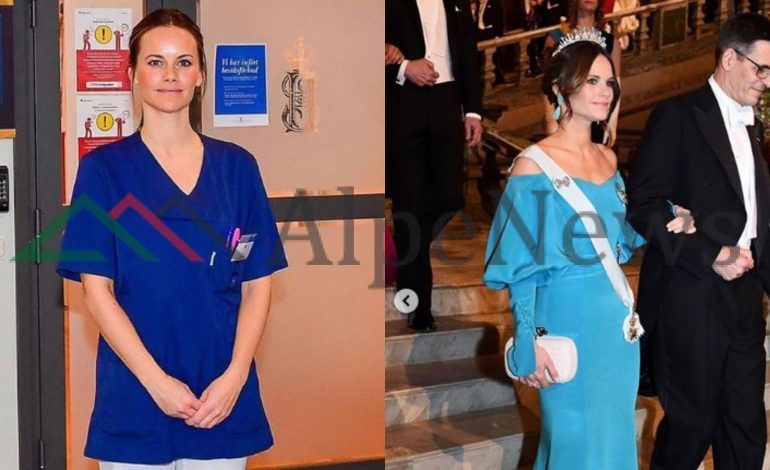 PO BËN XHIRON E RRJETIT/ Princesha e Suedisë “heq” kurorën dhe vesh uniformën e infermieres!