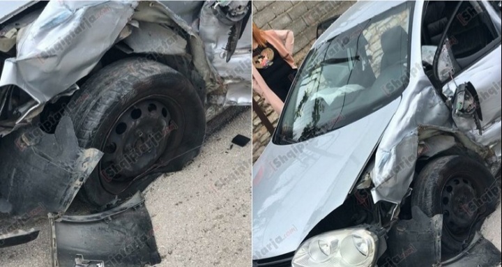 AKSIDENT I TREFISHTË NË SARANDË/ Dy makina përplasen mes tyre, e pëson dhe mjeti i parkuar