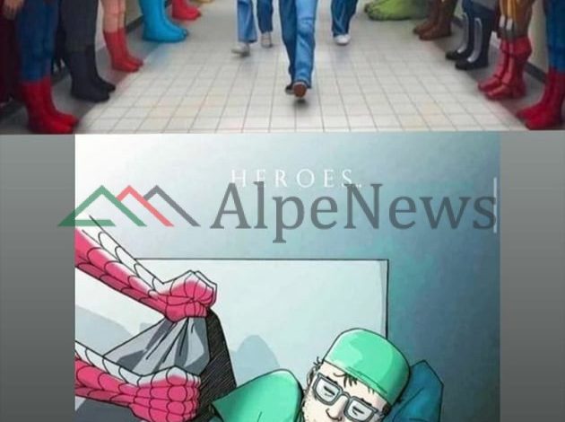 FOTOLAJM/ Dita Ndërkombëtare e Infermierëve, kur “superheronjtë” përulen para heronjve të vërtetë që po shpëtojnë jetë