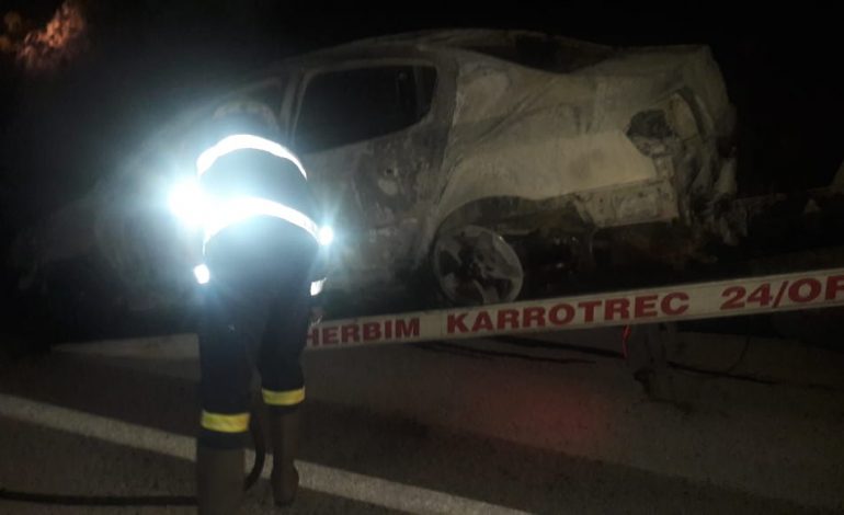 GJENDET NJË AUTOMJET I SHKRUMBUAR NË ELBASAN/ Dyshohet se është përdorur në aktivitet kriminal