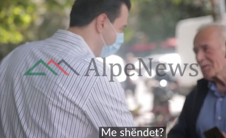 E QUAN “RAMAVIRUS”/ Basha HARRON të zbatojë rregullat e pandemisë. I jep dorën qytetarëve dhe… (PAMJET)