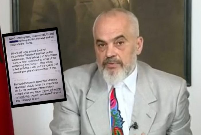 “JAM I VETMJ…”/ Rama reagon për mesazhet me diplomatët që publikoi Meta: Fatkeqësi që ndodh vetëm në Shqipëri