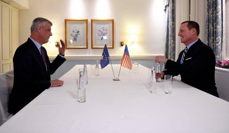 AKUZAT NDAJ PRESIDENTIT TË KOSOVËS/ Der Standard: Thaçi dhe Grenell po tentonin një marrëveshje të ndyrë