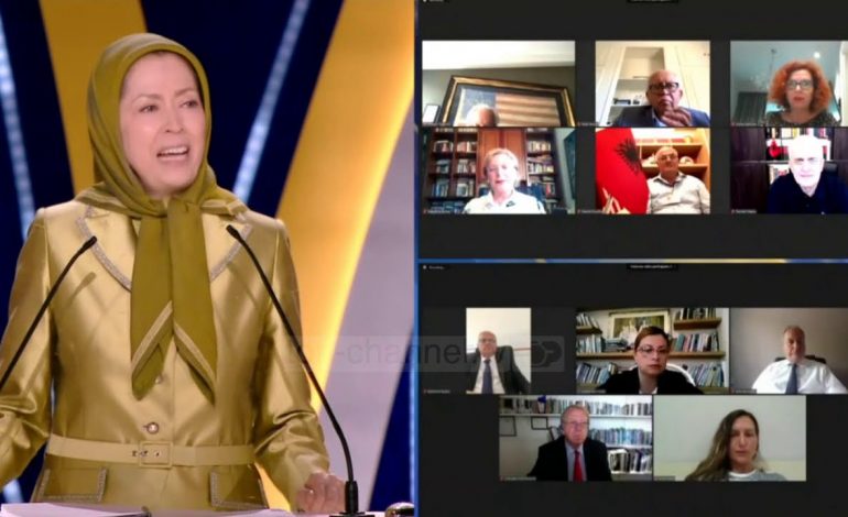 SAMITI I MUXHAHEDINËVE/ Rajavi falënderon Shqipërinë për dëbimin e ambasadorit të Iranit