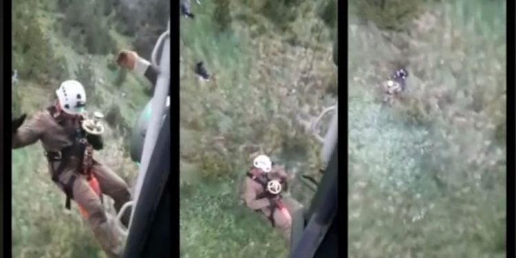 “NË MAL, BORË E PËRMBYTJE”/ Olta Xhaçka publikon pamjet e operacioneve të shpëtimit nga ekipet e Forcës Ajrore (VIDEO)