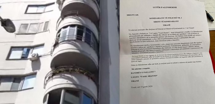 GJESTI I RRALLË/ Banorët e një pallati në Tiranë letër falenderimi policëve të komisariatit: Na shpëtuat në kohë rekord nga infeksioni