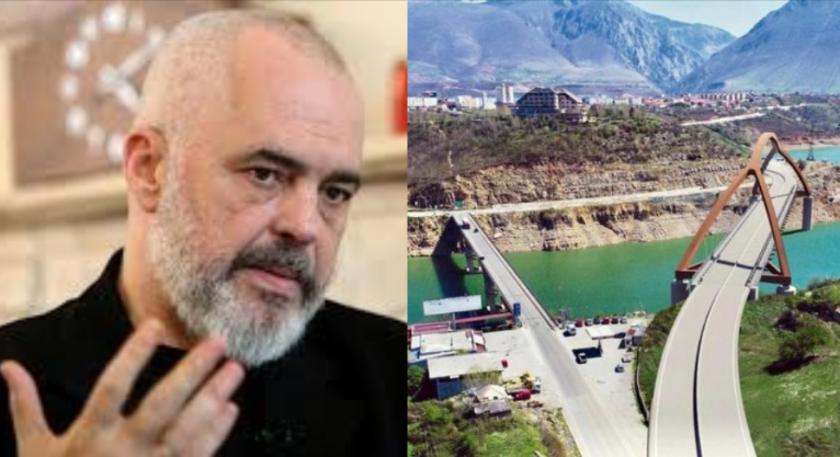 JEP LAJMIN DHE “THUMBON” OPOZITËN/ Rama: Nis ndërtimi i Urës së Madhe të Kukësit. Dallimi mes nesh dhe atyre, fiks si në foto