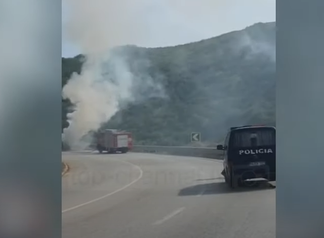 NDODH NË QAFË THANË/ “Audi” merr flakë në ecje, familja… (VIDEO)