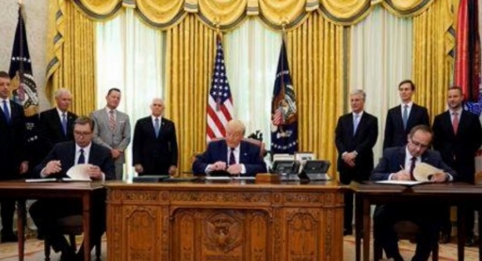 MARRËVESHJA NË UASHINGTON/ Trump: Historike! Kosova do njihet nga Izraeli, Serbia zhvendos ambasadën në Jeruzalem