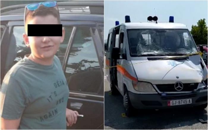 U PËRPLAS PËR VDEKJE NGA AMBULANCA NË KAKAVIJË/ Babai i 10 vjeçarit rrëfen detaje tronditëse: E pashë me sytë e mi. Makina e hodhi 30 metra tutje, më pas e shtypi…