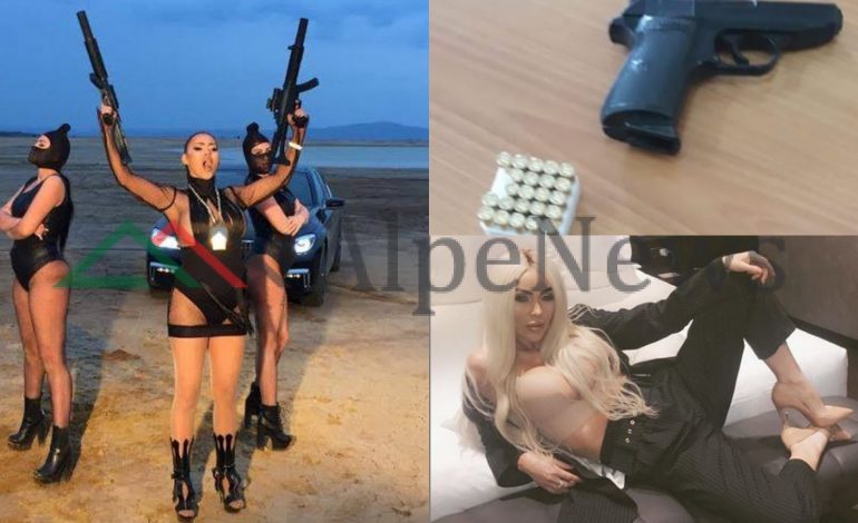 VIDEOKLIPE ME ARMË/ Jeta E LUKSIT në rrjete sociale e Fjolla Morinës, këngëtates shqiptare që u kap sot me DY pistoleta
