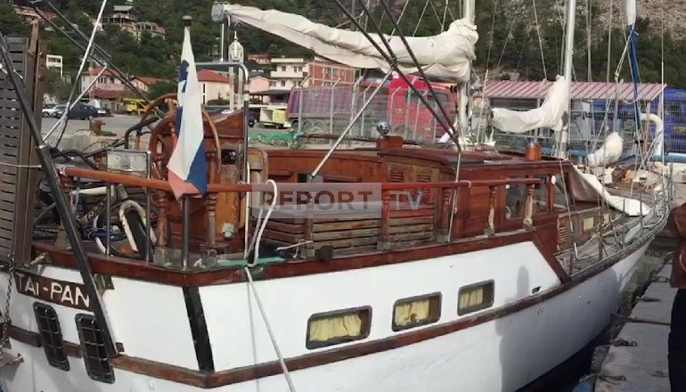 DYSHOHET SE PËRDOREJ PËR TRAFIK DROGE/ Këto janë pamjet e jahtit me flamur slloven që u gjet i braktisur në zonën e Patokut (VIDEO)