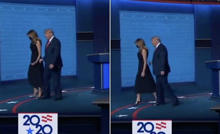PAMJET BËHEN VIRALE/ Melania Trump tërheq sërish vëmendjen, largon me forcë dorën e presidentit (FOTO+VIDEO)
