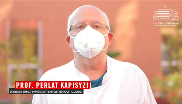VIDEOMESAZH/ Prof. Perlat Kapisyzi: Virusi ka pësuar mutacion duke e bërë më agresiv, mbajtja e maskës sakrificë e të gjithëve për të shpëtuar jetë