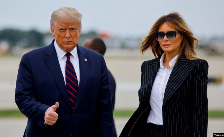 POZITIVË ME COVID/ Donald Trump dhe bashkëshortja e tij izolohen nga infektimi. Gjendja e tyre