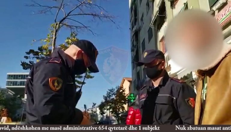 SITUATA E COVID-19/ Ja sa persona janë gjobitur për mos mbajtjen e maskës në rrugë. Policia… (VIDEO)