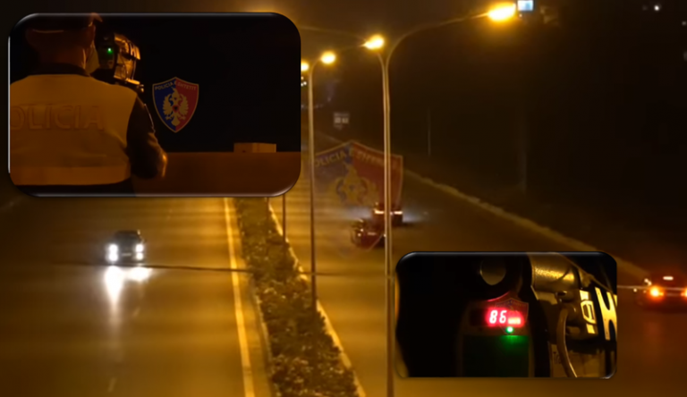 SHPEJTËSI SKËTERRË DERI NË 189KM/H/ Policia kontroll me radar në Sauk, dy shoferë në pranga, gjoba për disa të tjerë