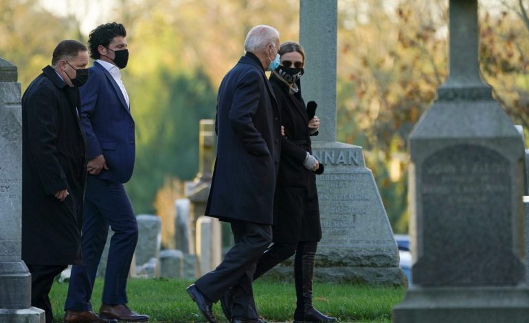 DITA E ZGJEDHJEVE/ Joe Biden shkon në varreza dhe në kishë gjatë Ditës së tij të Madhe