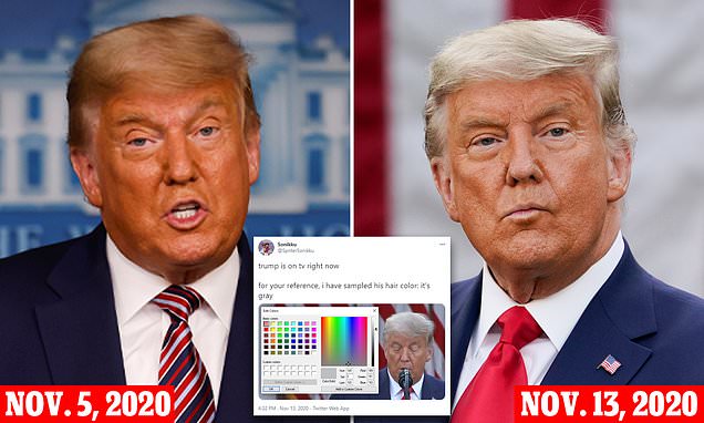 DALIN FOTOT/ Pas zgjedhjeve, Donald Trump ndryshon dhe NGJYRËN e flokëve