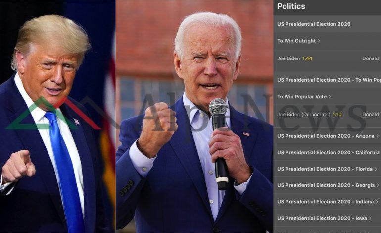 ZGJEDHJET AMERIKANE/ Kompanitë e basteve vendosin kuotojnë Trump dhe Biden, ja kë “favorizojnë”
