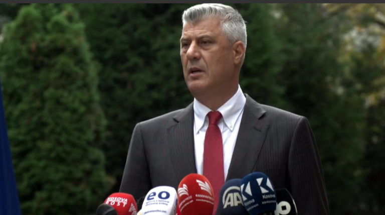 JEP DORËHEQJEN SI PRESIDENT I KOSOVËS/ Thaçi: Më është konfirmuar nga Haga akt-akuza për krime lufte