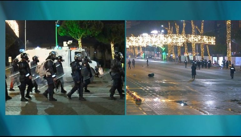 DHUNË DHE SHKATËRRIM NË TIRANË/ Shoqërohen protestuesit e parë