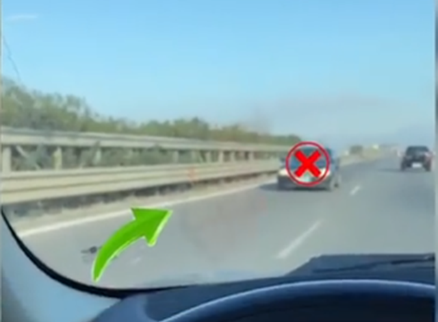 E PAZAKONTË NË AKSIN THUMANË-MAMURRAS/ Shoferi drejton “Benz”-in me shpejtësi dhe në KUNDRAVAJTJE