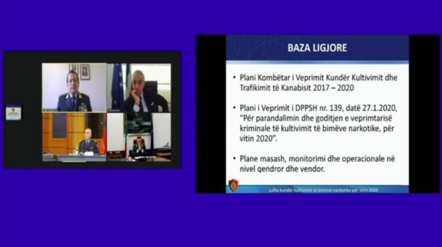KONFERENCË E PËRBASHKËT ME POLICINË ITALIANE/ Ardi Veliu: Gjatë vitit 2020 asgjësuam 58.423 bimë narkotike