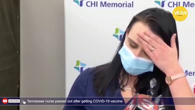 VIDEOLAJM/ nfermieres i bie të fikët menjëherë pasi merr vaksinën kundër COVID-19