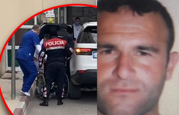 TERRORIZOI ELBASANIN/ U plagos në shkëmbim zjarri me policinë, momenti kur Josif Kavaja dërgohet në spital