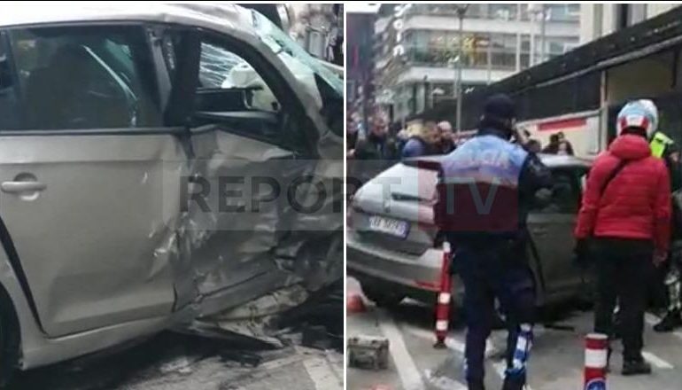 E RËNDË/ Aksident para ambasadës italiane në Tiranë, makinat bëhen copë (FOTO)