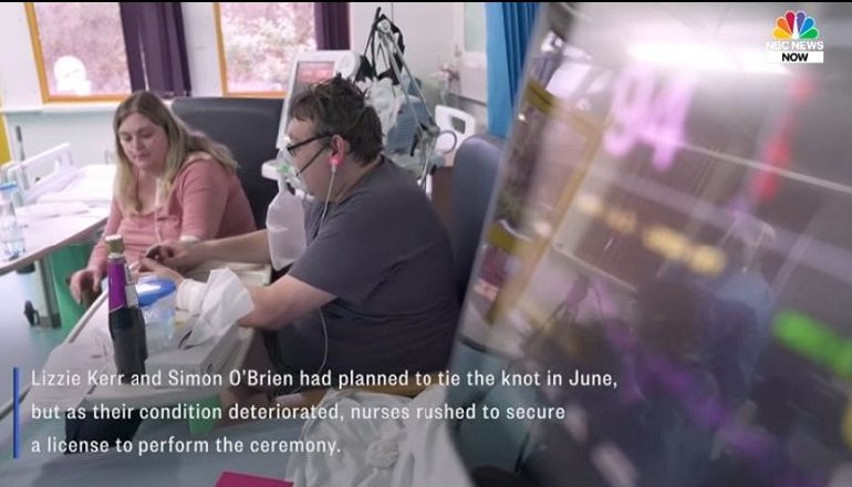 MARTESË NË SPITALIN COVID/ Çifti kurorëzon dashurinë e tyre në repartin e kujdesit intensiv (VIDEO)