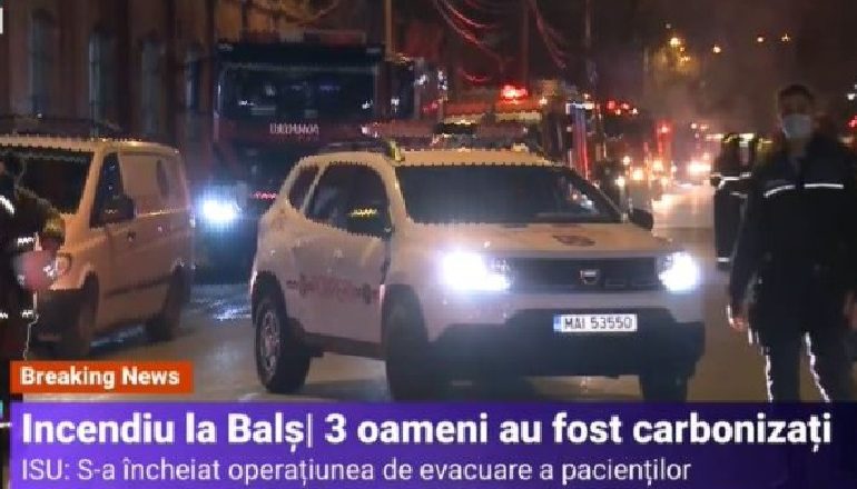 SPITALI COVID PËRFSHIHET NGA FLAKËT NË RUMANI/ Ndërrojnë jetën 4 pacientë, hera e dytë brenda 3 muajsh