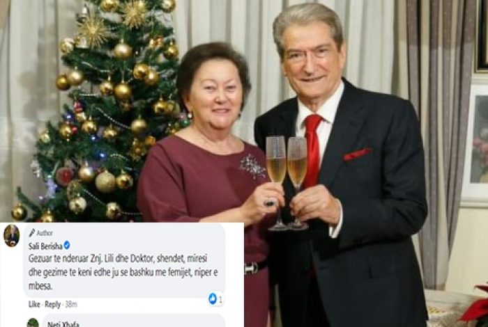 NDODH EDHE KJO/ Berisha “harron” dhe uron veten në koment për Vitin e Ri: Gëzuar znj. Lili dhe Doktor (FOTO)