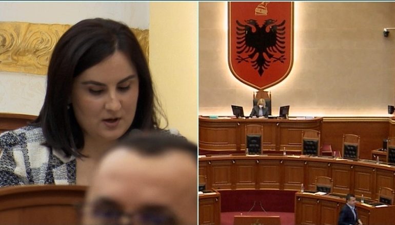 “MUND T´JU BËJ XHIRO ME BORË PASTRUESE”/ Balluku përplaset me Dhimitrin në Kuvend, Hysi i mbyll zërin zërin deputetes