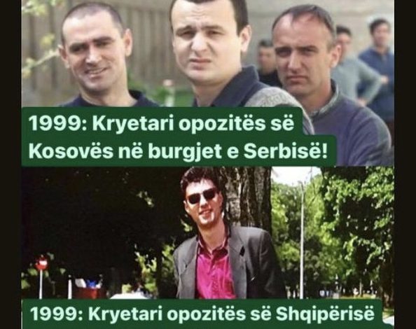 PUBLIKON FOTON/ Ku ishin Kurti e Basha më 1999! Kreshnik Spahiu: Ku ndryshon opozita kosovare nga opozita shqiptare?